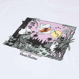 T-Shirt Mumin Djungeln - Vit