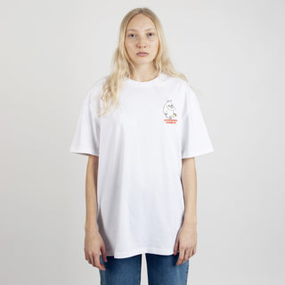 Mumintrollet Blomma T-Shirt Unisex - Vit