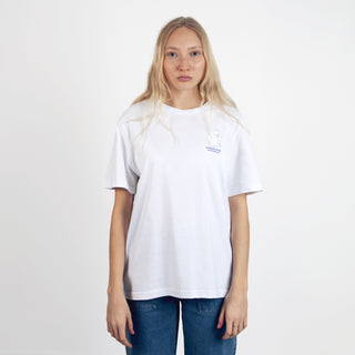 Mumintrollet Blomma Vardags-T-Shirt Kvinna - Vit