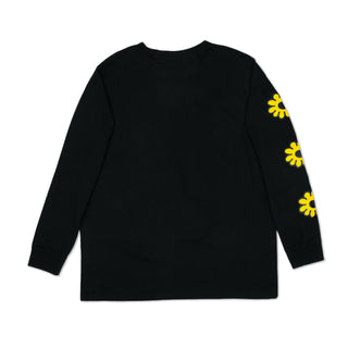 Mumintrollet Blomma Långärmad T-Shirt Unisex - Svart