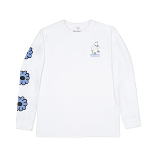 Mumintrollet Blomma Långärmad T-Shirt Unisex - Vit