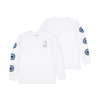 Moomintroll's Flower Long Sleeve Shirt With Cuffrib Unisex