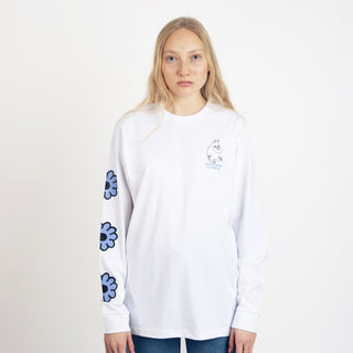 Mumintrollet Blomma Långärmad T-Shirt Unisex - Vit