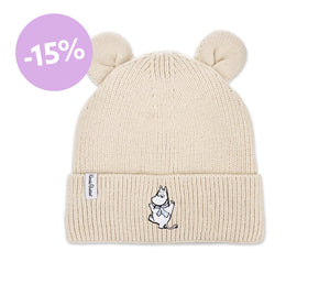Moomintroll Winter Hat With Ears Kids - Beige