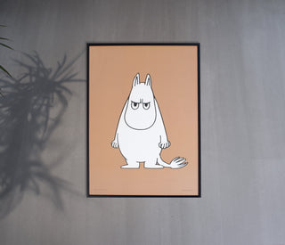 Moomintroll Angry Poster 50x70cm - Beige