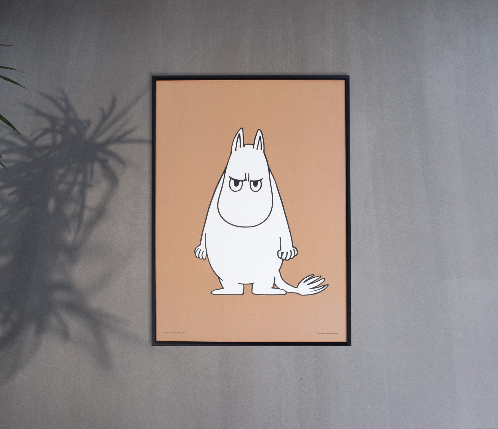 Moomintroll Angry Poster 50x70cm - Beige