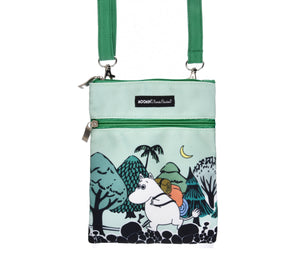 Moomintroll Adventuring Passport Bag - Green