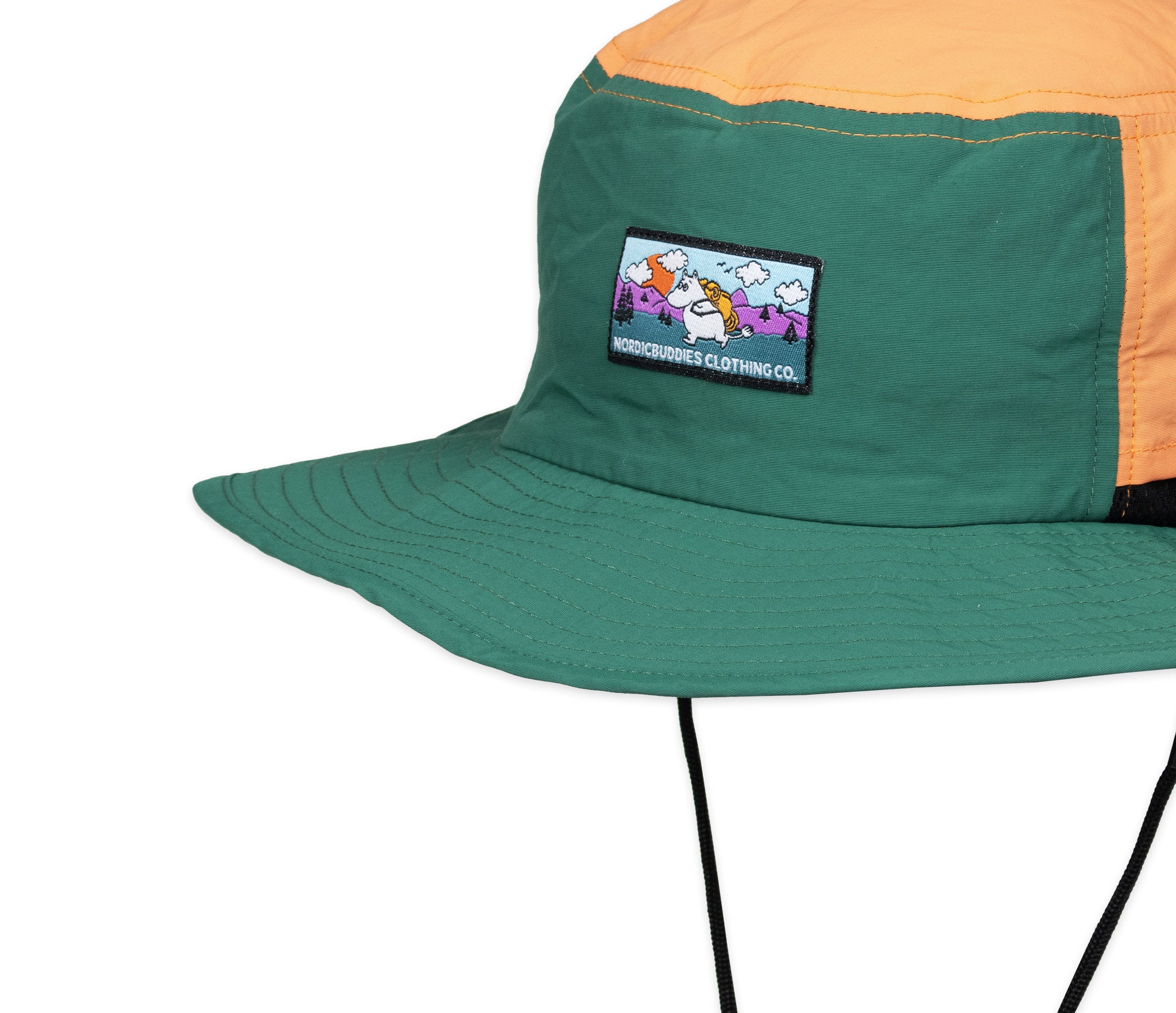 Moomintroll's  Adventure Brimmer Hat - Multicolor Dark Green