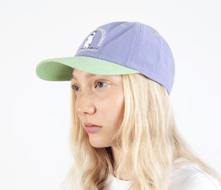 Moomintroll's Greeting Adult Cap - Pastel Green & Lilac