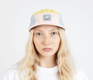 Moomintroll Five Panel Retro Cap - Multicolor Light Pink