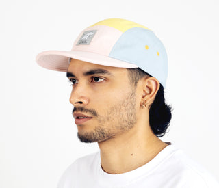 Moomintroll Five Panel Retro Cap - Multicolor Light Pink