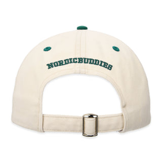 Moomintroll's Greeting Baseball Cap - Beige and Dark Green