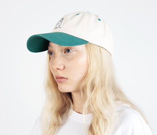 Moomintroll's Greeting Baseball Cap - Beige and Dark Green