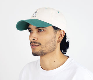 Moomintroll's Greeting Baseball Cap - Beige and Dark Green