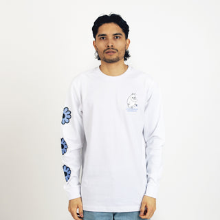 Moomintroll's Flower Long Sleeve Shirt With Cuffrib Unisex