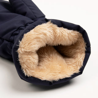 Moominpappa Puffer Mittens and Nylon Cap Combo - Navy