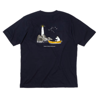 Ekologisk Premium T-Shirt Muminpappan - Marinblå