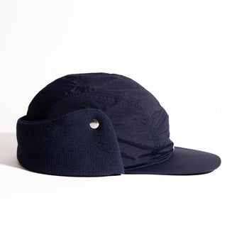 Moominpappa Nylon Cap With Ear Warmer - Navy