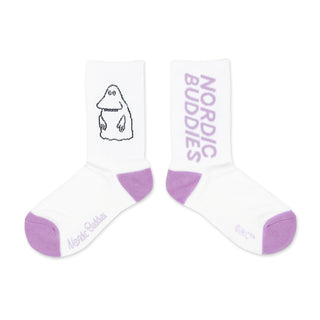 The Groke's Evening Walk Ladies Retro Socks - White