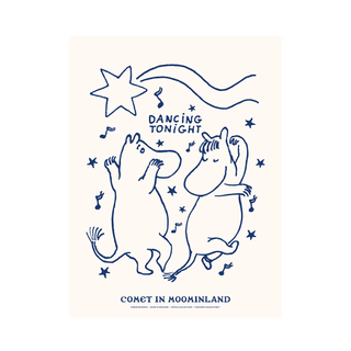 Moomin Novels Dancing Poster