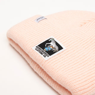 Pippi and Little Old Man Beanie Adult - Peach