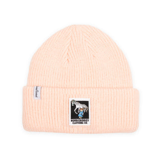 Pippi and Little Old Man Beanie Adult - Peach