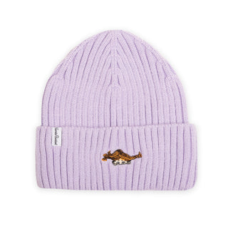 Pippi Embroidered Beanie Adult - Lavender