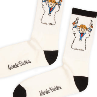 Pippi and the Bang Men's Retrosocks - White