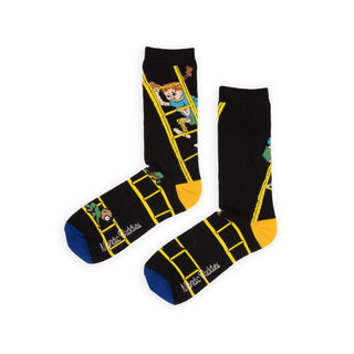 Pippi and the Ladders Men's Socks - Black