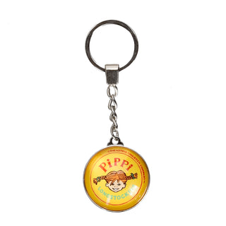 Pippi Glass Key Ring- Yellow