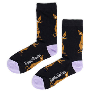 Sniff Happy Ladies Socks - Black