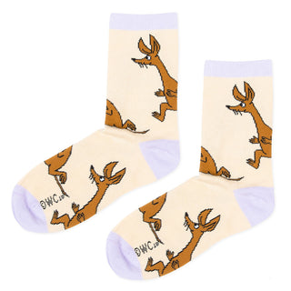 Sniff Running Ladies Socks - Beige