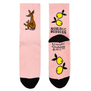 Sniff's Lemons Retro Socks Ladies - Light Pink