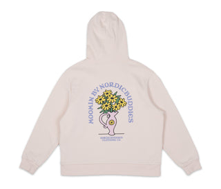 Sniff Flower Bouquet Hoodie Ladies - Light Pink