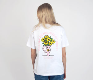 Sniff Flower Bouquet T-Shirt Women - White
