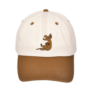 Sniff's Thoughts Baseball Adult Cap - White and Brown