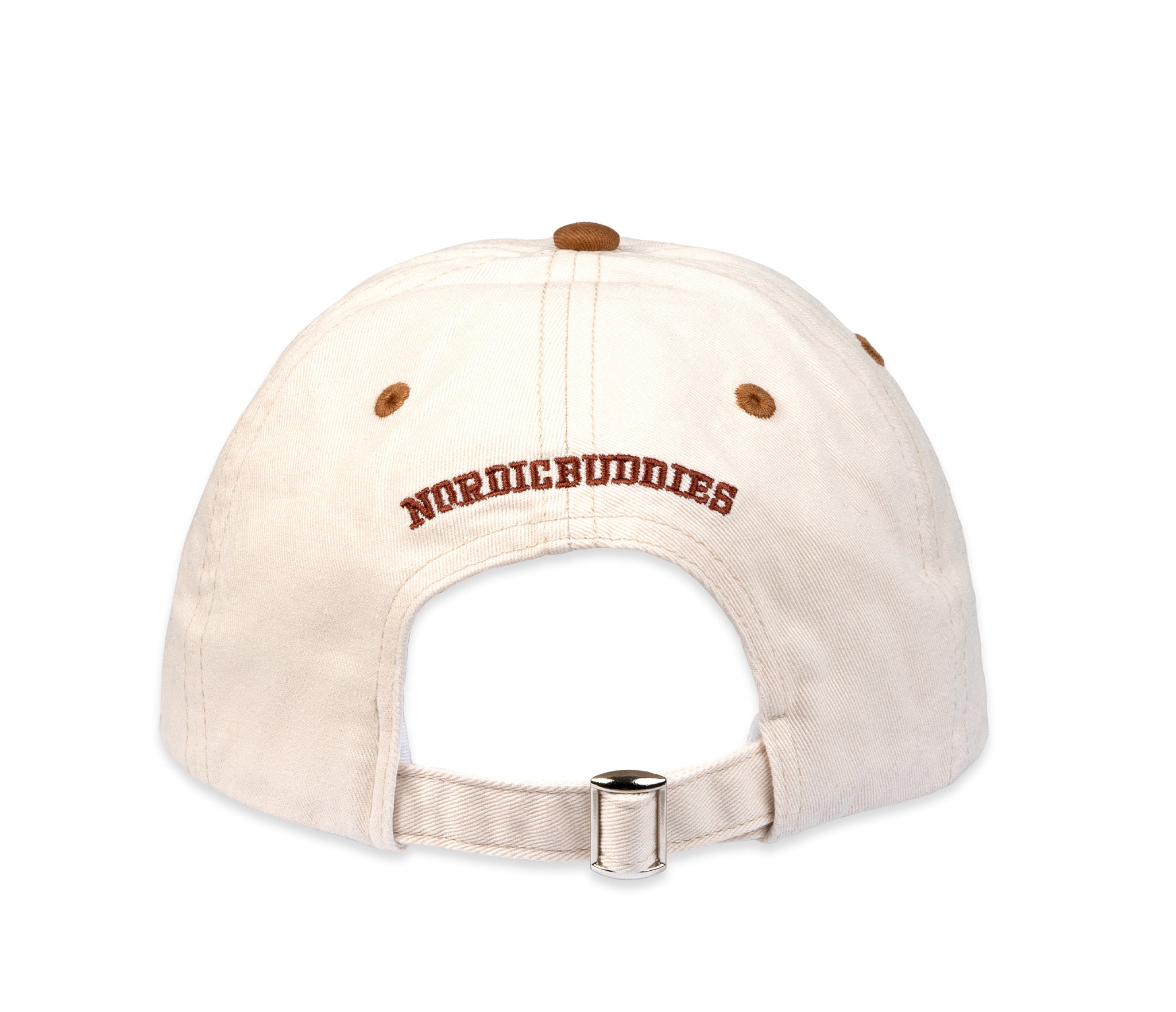 Sniff's Thoughts Baseball Adult Cap - White and Brown