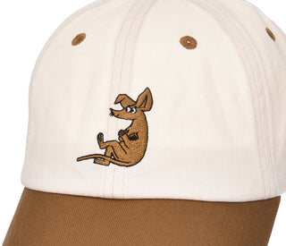 Sniff's Thoughts Baseball Adult Cap - White and Brown