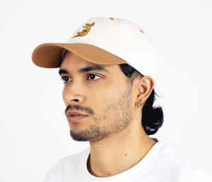 Sniff's Thoughts Baseball Adult Cap - White and Brown