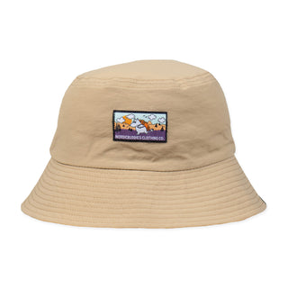 Moomintroll's Adventure Nylon Bucket Hat - Beige