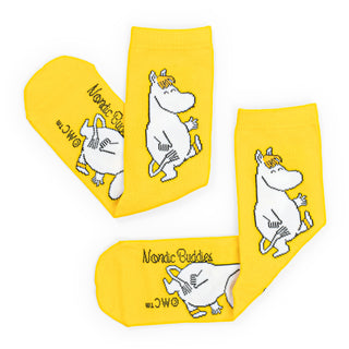 Snorkmaiden Happy Ladies Socks - Yellow