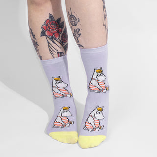 Snorkmaiden at the Beach Ladies Socks - Lilac