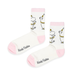 Snorkmaiden Retro Ladies Socks - White