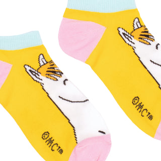 Snorkmaiden Dreaming Ladies Ankle Socks - Yellow