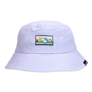 Moomintroll's Adventure Nylon Bucket Hat - Lilac