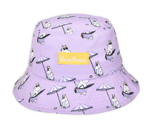 Snorkmaiden Summer Nylon Bucket Hat Kids- Lilac