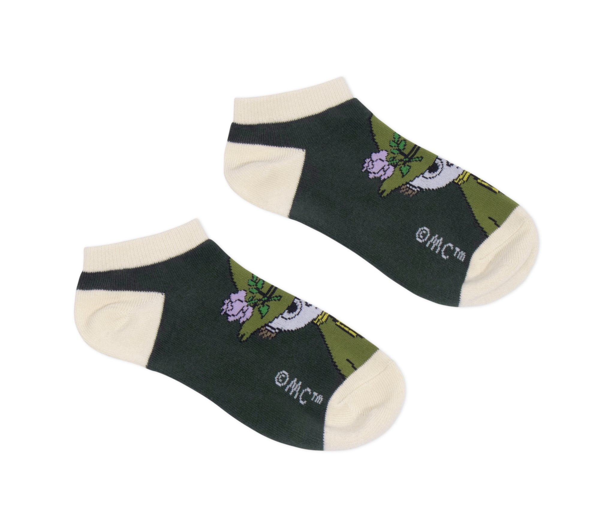 Snufkin Adventure Ladies Ankle Socks - Green