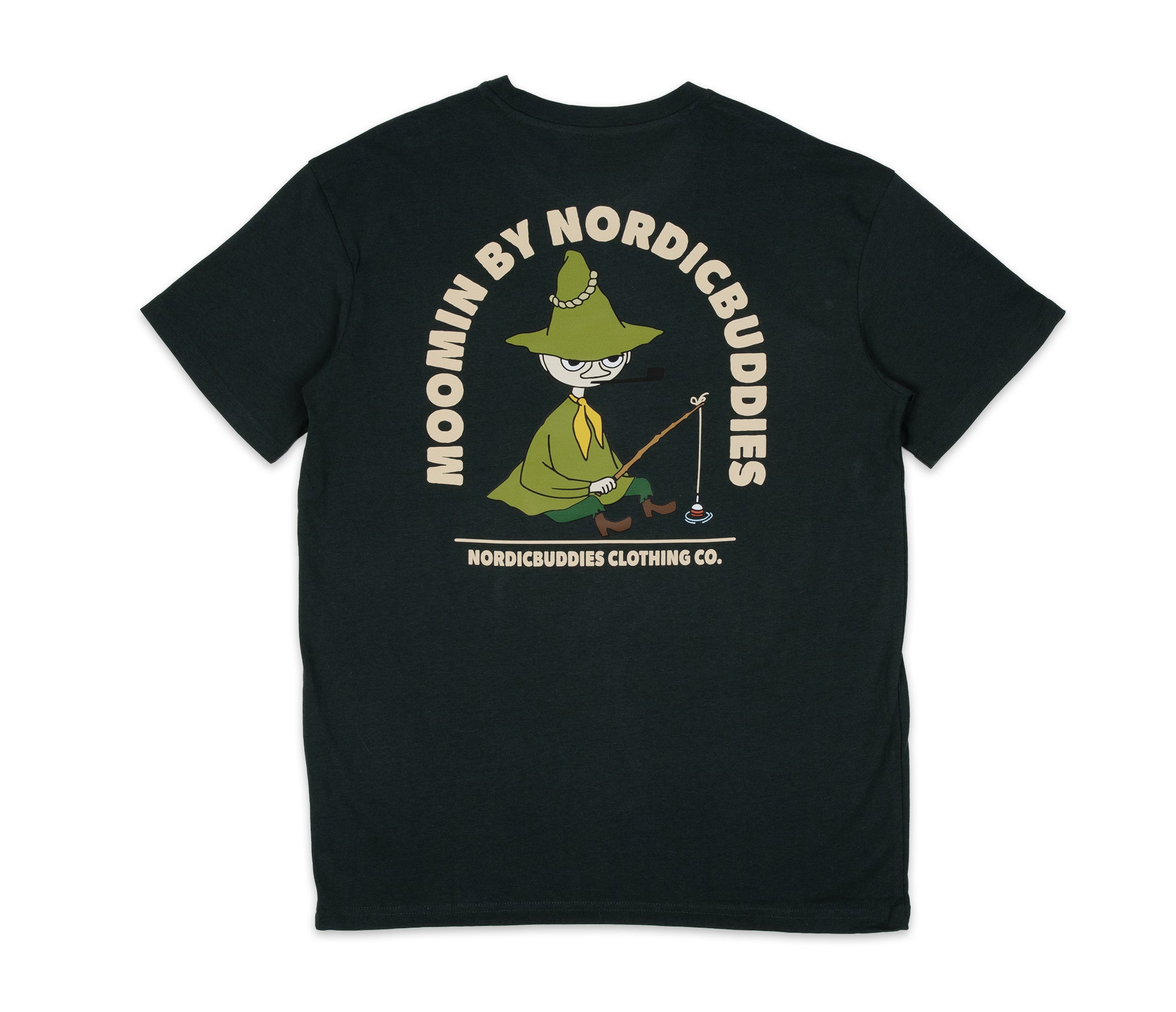 Snufkin Fishing TShirt Unisex Dark Green Nordicbuddies