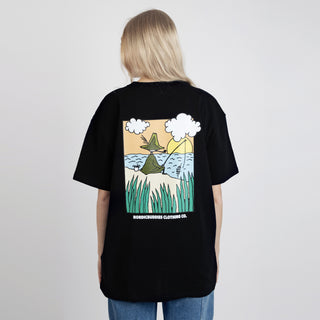 Snusmumriken Fiske T-Shirt Unisex - Svart