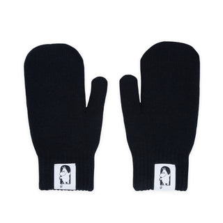 Finnish Red Cross Mittens Adult - Black